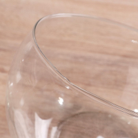 Ваза "Анабель" шаровая с косым резом d-19х14,5 см, V=1,5 л, микс прозрачная