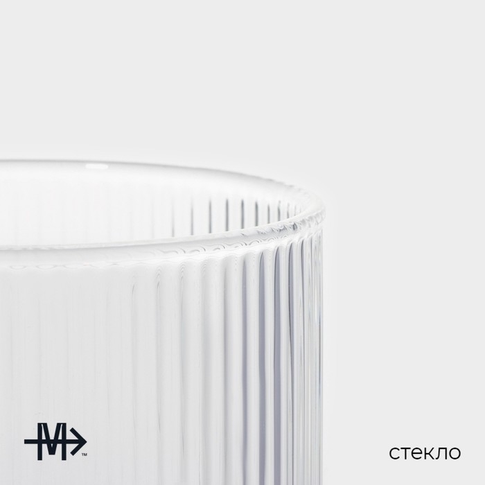 Стакан стеклянный Magistro &laquo;Грани&raquo;, 300 мл, 7,5&times;7,5&times;8,5 см