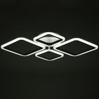 Люстра с ПДУ 24305/2 96Вт LED, диммир., 3000-6500К, белый, 71х52х10см