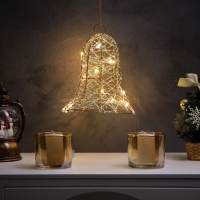 Светодиодная фигура &laquo;Колокол&raquo; 20х15х15 см, 20 LED, батарейки AAx2 (не в комплекте), свечение теплое белое