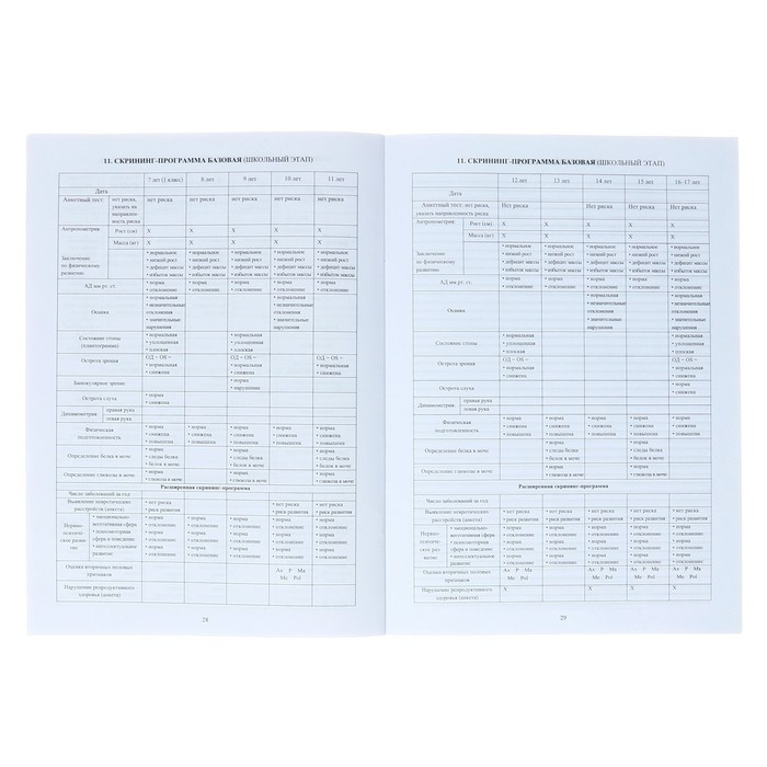 Медицинская карта ребёнка А4, 16 листов, обложка - офсет 160 г/м&sup2;, блок офсет 65 г/м&sup2;. Форма № 026/у-2000