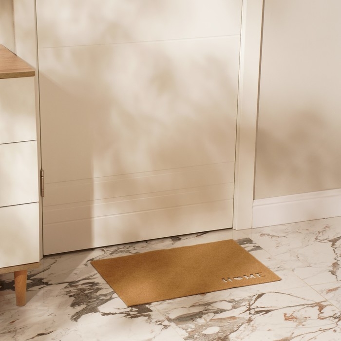 Коврик придверный SL Home, 40&times;60 см, цвет бежевый
