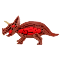 Набор для опытов &laquo;Диномир: Трицератопс&raquo;, строение тела динозавра, 33 детали