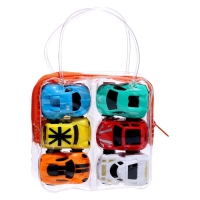 Набор инерционных машин &laquo;Рейсер&raquo; в сумке, 6 штук, МИКС