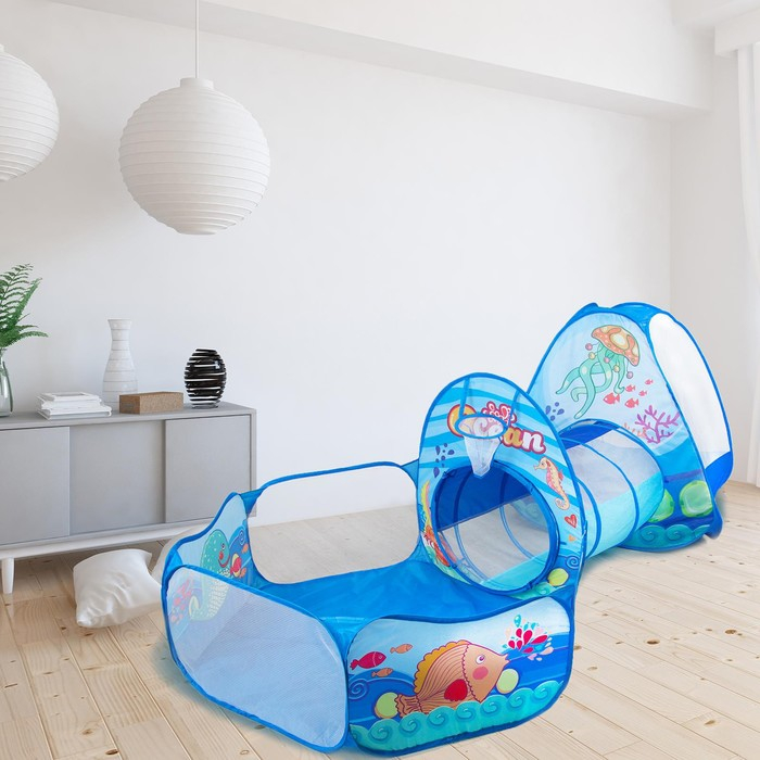 Палатка детская игровая + туннель + сухой бассейн &laquo;Океан&raquo;, 315 &times; 53 &times; 90 см