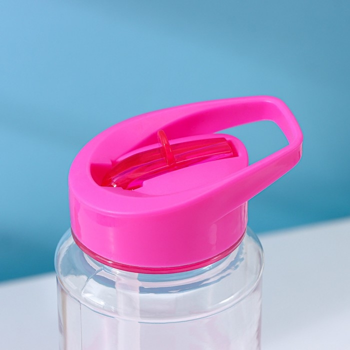 Бутылка с трубочкой Доляна &laquo;Спорт&raquo;, 700 мл, 23,5&times;7,5&times;8,5 см, цвет МИКС