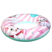 Круг надувной &laquo;Кошечка Мари&raquo;, для плавания, 55 см., детский, цвет розовый