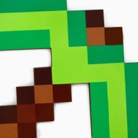 Деревянное оружие, детское сувенирное &laquo;Пиксель&raquo;, топор кирка, 14,2 х 18,1 см