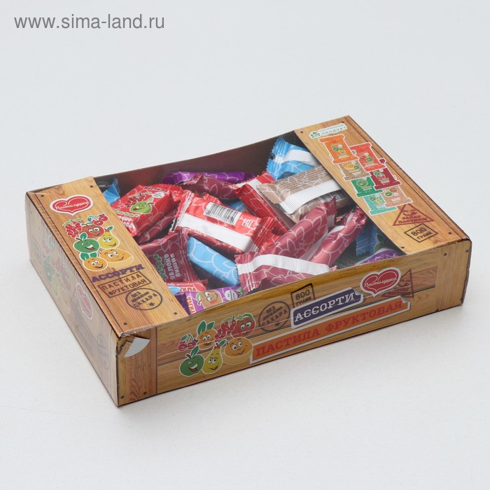 Пастила &laquo;Пастилушка&raquo; ассорти: яблоко, груша, вишня, дыня, апельсин, барбарис, 800 г