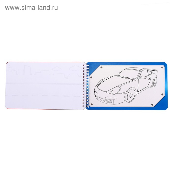 Альбом с наклейками и трафаретами &laquo;Крутые тачки&raquo;, 72 стр.