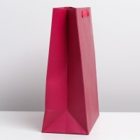 Пакет подарочный ламинированный, упаковка, &laquo;Фуксия&raquo;, M 25.5 х 32 х 9 см