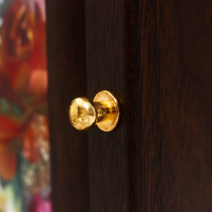 Ключница  "Цветочная композиция" венге 16х31 см МИКС