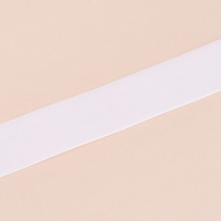 Лента бархатная, 25 мм, 18 &plusmn; 1 м, цвет белый №01