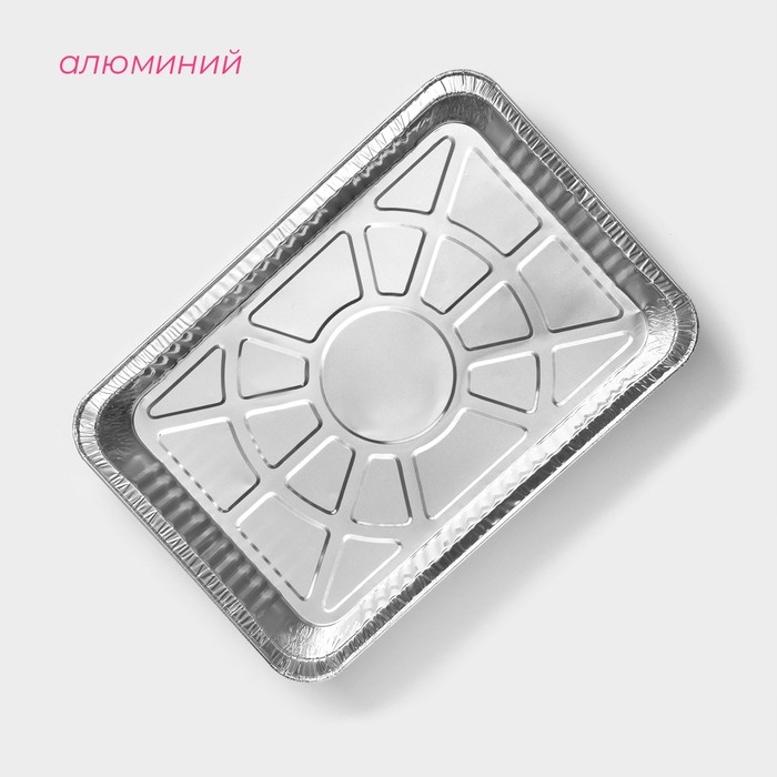 Набор форм для выпечки из фольги Доляна, 31&times;21&times;4,5 см, 5 шт