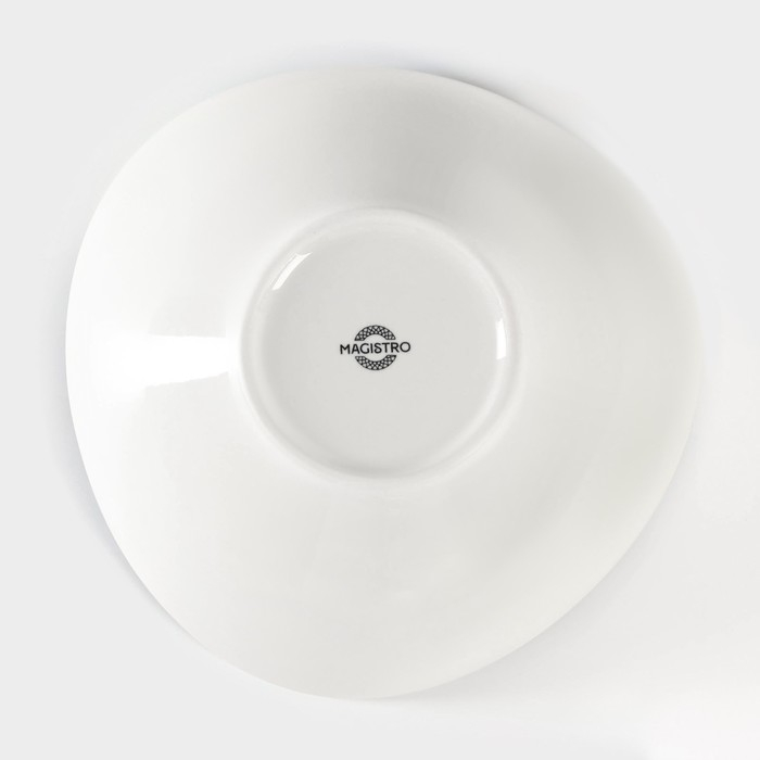 Салатник фарфоровый Magistro Ocean, 800 мл, цвет голубой