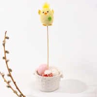 Пасхальный декор на палочке &laquo;Цыпленок&raquo;, 5,5 &times; 7,5 &times; 33 см