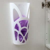 Корзина для пакетов, 18&times;9&times;35 см, цвет белый