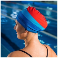 Шапочка для плавания взрослая ONLYTOP &laquo;Море-закат&raquo;, тканевая, обхват 54-60 см