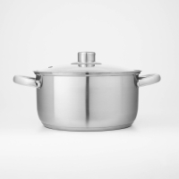 Набор кастрюль из нержавеющей стали Доляна &laquo;Гретте&raquo;, 3 предмета: 2,3 л, 3,2 л, 4,2 л, крышки