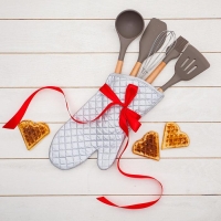 Лопатка Доляна &laquo;Брауни&raquo;, 32&times;6 см, цвет серый/бежевый