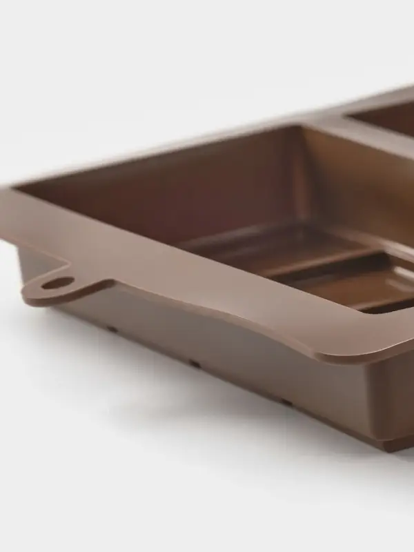 Форма для дубайского шоколада 2 плитки "Квадраты, пирамиды" 21x19x2,5 см