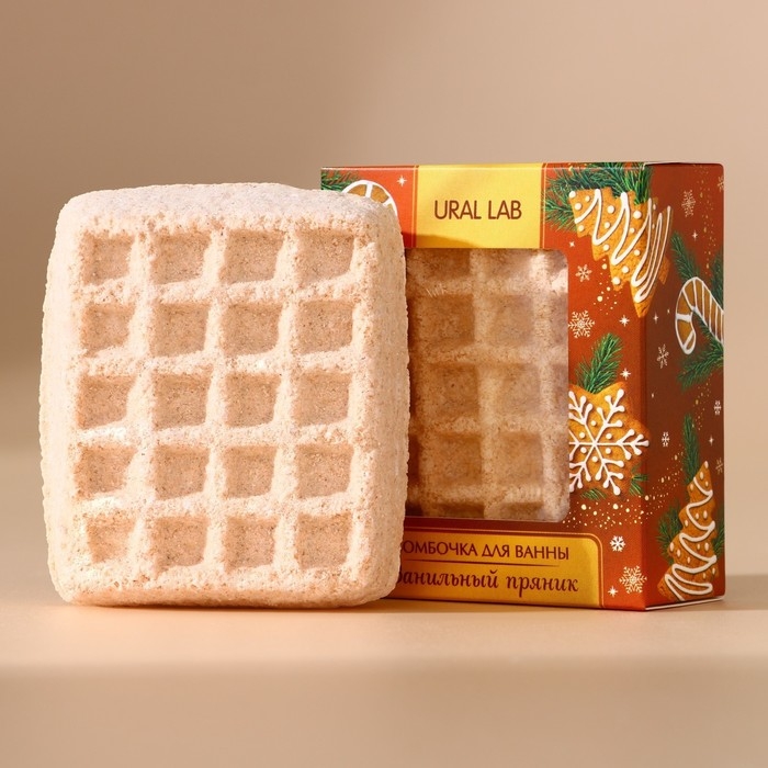 Новый Год. Бомбочка для ванны, 140 г, аромат ванильного пряника