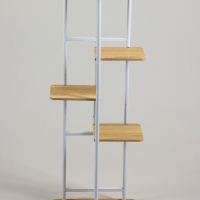 Подставка для цветов Greengo, 5 полок, 36 &times; 23 &times; 94 см, напольная, каркас металл, полки МДФ, белая