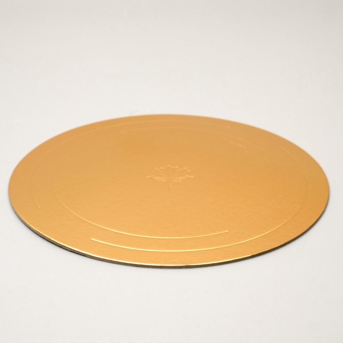 Подложка усиленная 24 см, золото - жемчуг, 3,2 мм