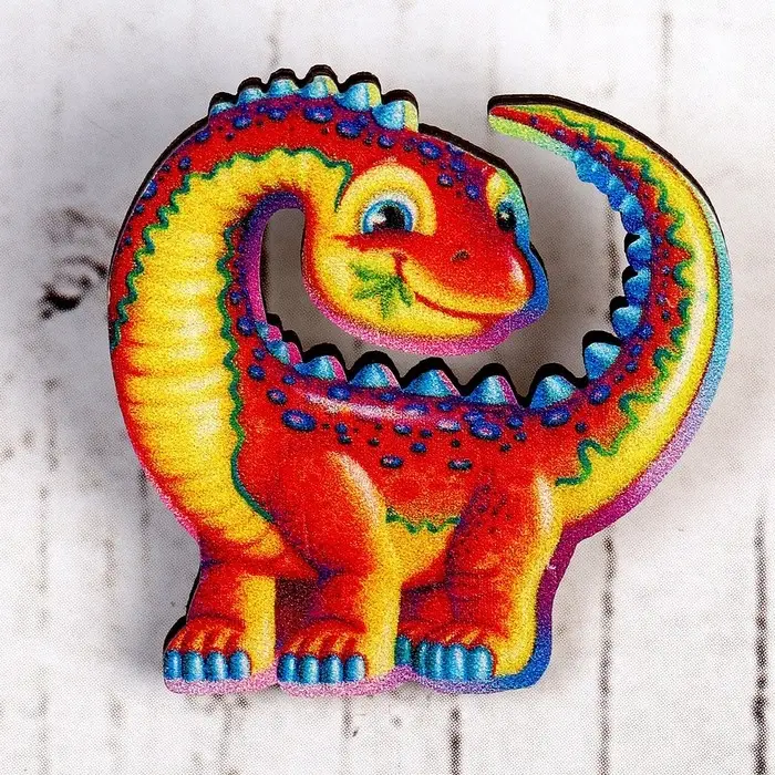 Деревянный значок &laquo;Диплодок&raquo;