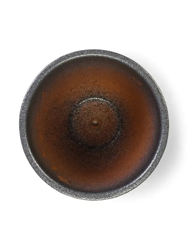 Горшок цветочный с поддоном 2,4 л, керамика "Шагрень" (М)