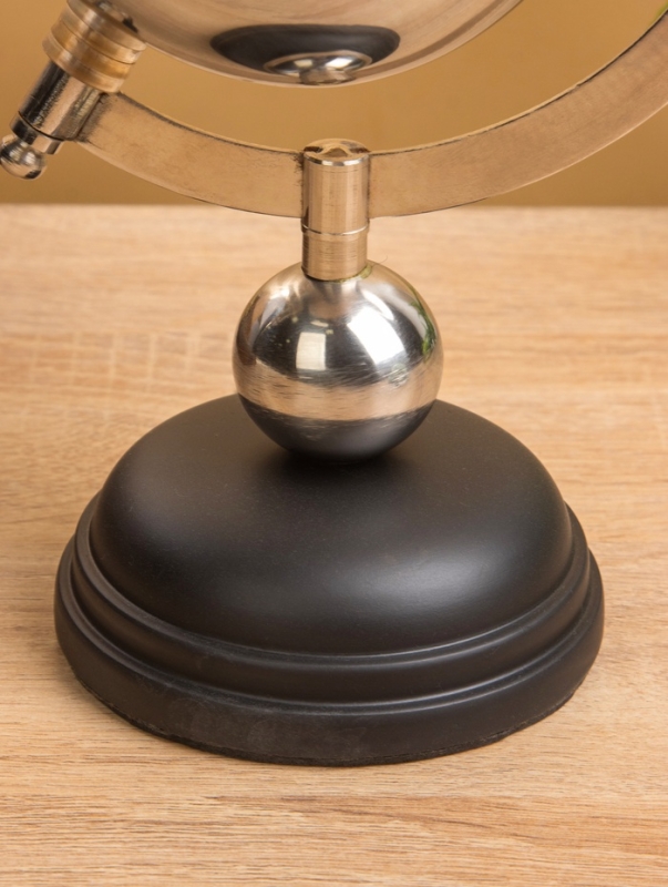 Глобус сувенирный "Жемчуг" 12,5х15х25,5 см, стекло, дерево