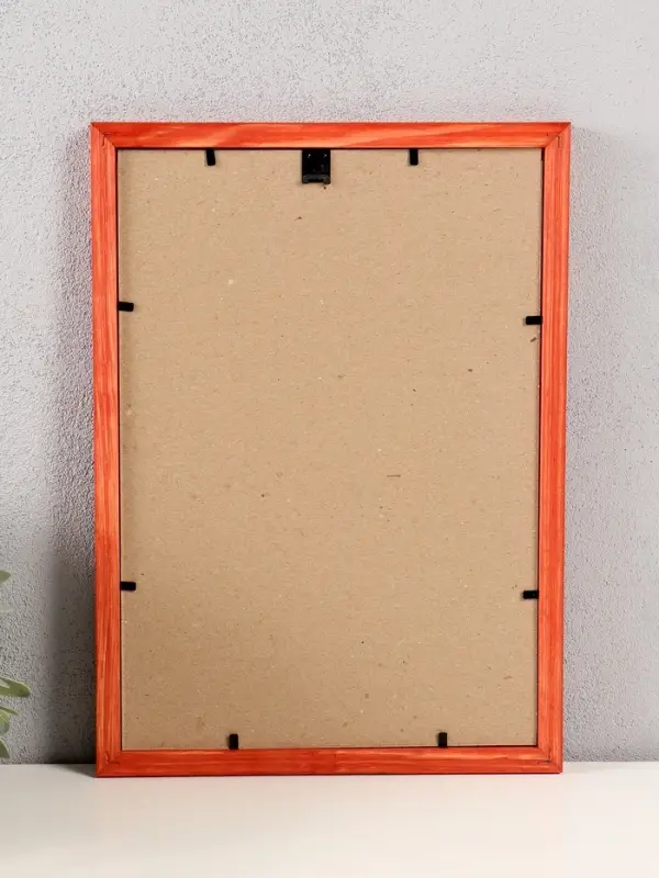 Фоторамка дерево 21х30 см, махагон №2 (пластиковый экран)