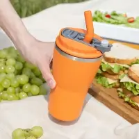 Термостакан Sapporo без логотипа, оранжевый