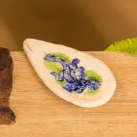 Подставка под благовония &laquo;Ящерица&raquo;, 14&times;7&times;1.5 см, керамика, синяя