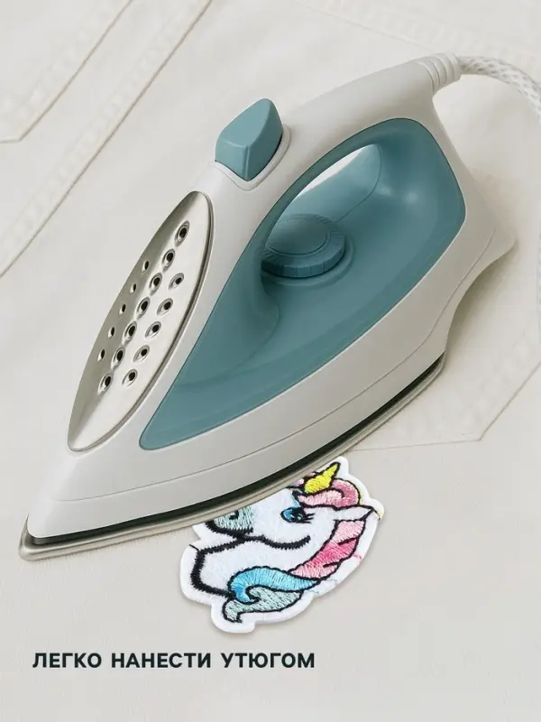 Термоаппликация &laquo;Единорог&raquo;, 4.7&times;3.2 см, разноцветная