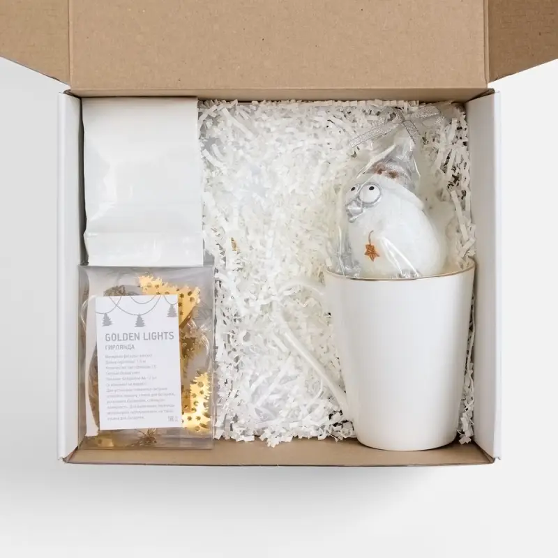 Набор &laquo;Планы на счастье&raquo;, белый с золотистым