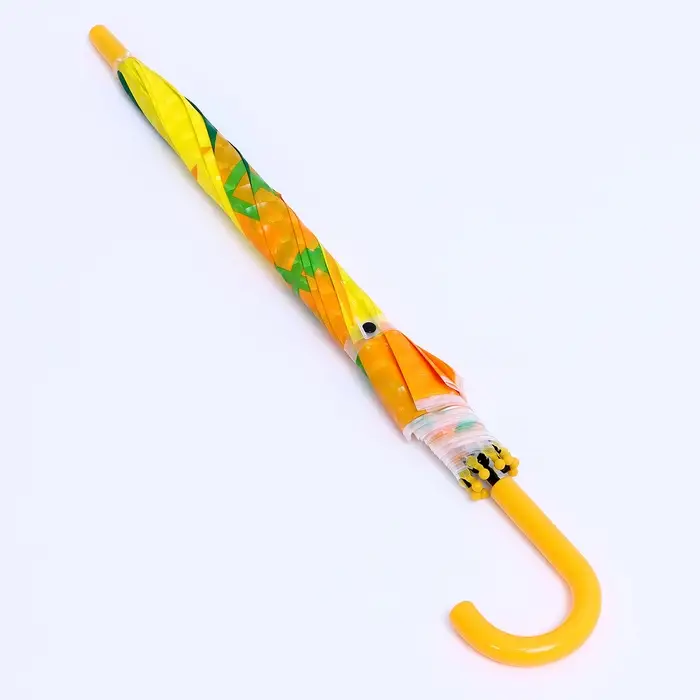 Детский зонт п/авт &laquo;Фруктовый принт Ананас&raquo; d = 84 см, R = 42 см, 8 спиц, 68 &times; 10 &times; 8 см