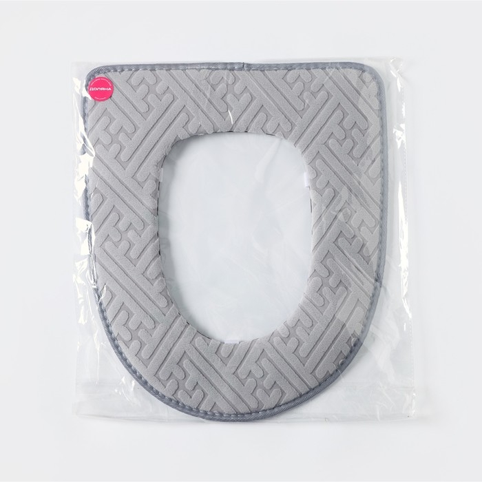 Чехол на сиденье для унитаза на липучках Доляна &laquo;Фили&raquo;, цвет МИКС