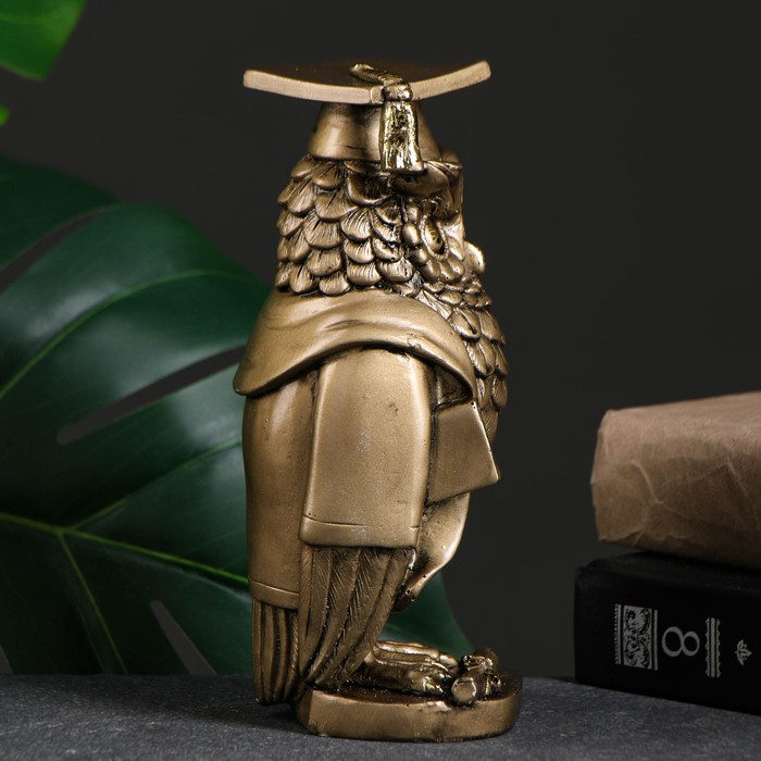 Фигура "Магистр Филин" золото 8х8х19см