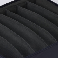 Органайзер для хранения белья LaDо́m, 7 ячеек, 33,5&times;30,5&times;10 см, цвет графитовый