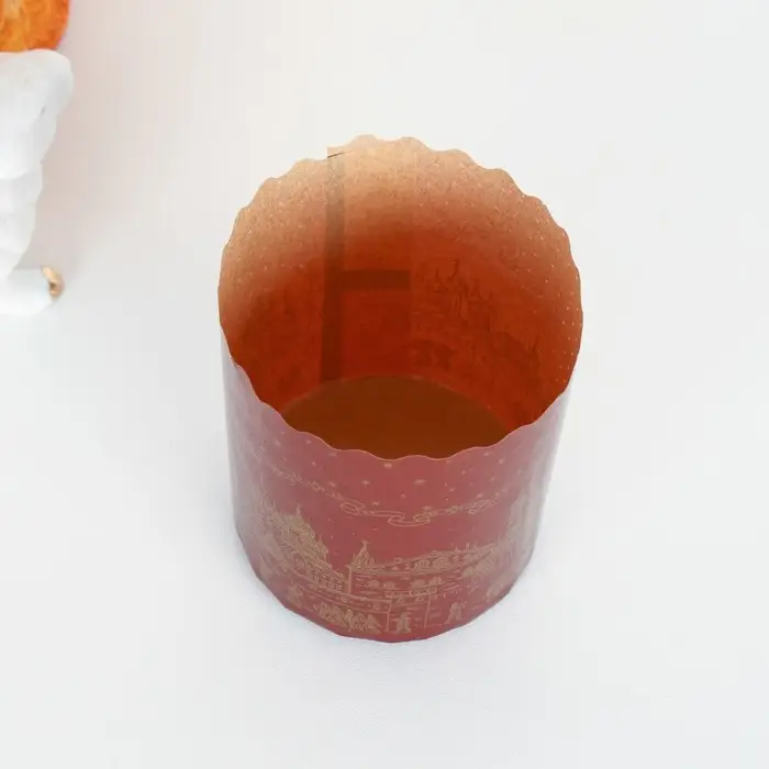 Форма бумажная для кулича &laquo;Храм золотой&raquo;, 70&times;85 мм