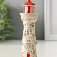 Фигура "Маяк", размер 13х3 см, гипс, с росписью