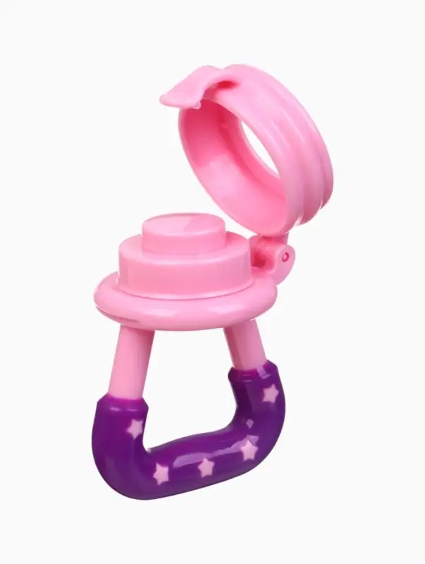 Ниблер для прикорма, с силиконовой сеточкой "Доченька", цвет розовый