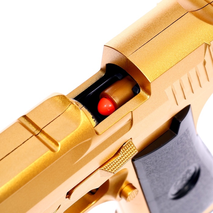 Пистолет детский «Дигл», стреляет мягкими пулями, вылетают гильзы, автоматическая перезарядка Пистолет детский «Дигл», стреляет мягкими пулями, вылетают гильзы, автоматическая перезарядка