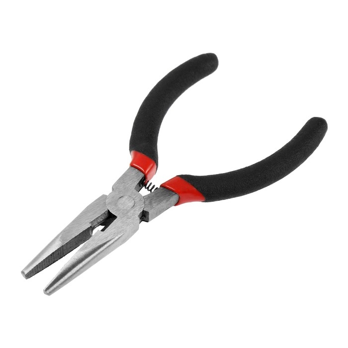 Длинногубцы ЛОМ мини, шлифованные, обрезиненные рукоятки