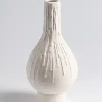 Ваза &laquo;Кристилис&raquo;, 22&times;10.5 см, керамика, белая