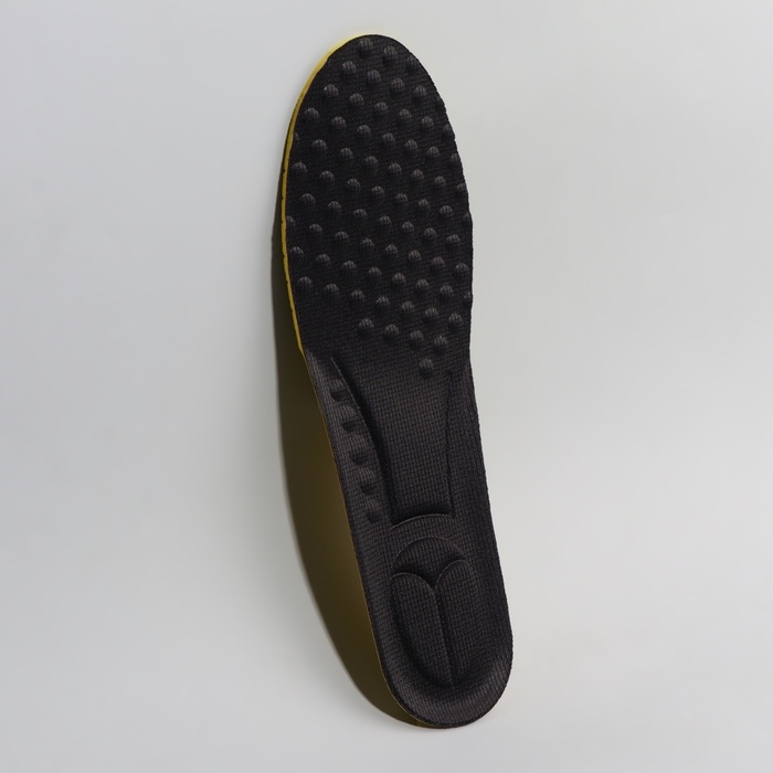 Стельки для обуви, универсальные, р-р RU до 48 (р-р Пр-ля до 47), 30 см, пара, цвет чёрный