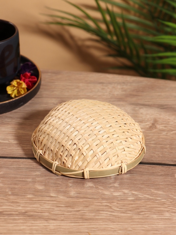 Чаша плетеная в 2 слоя, 13 см, бамбук