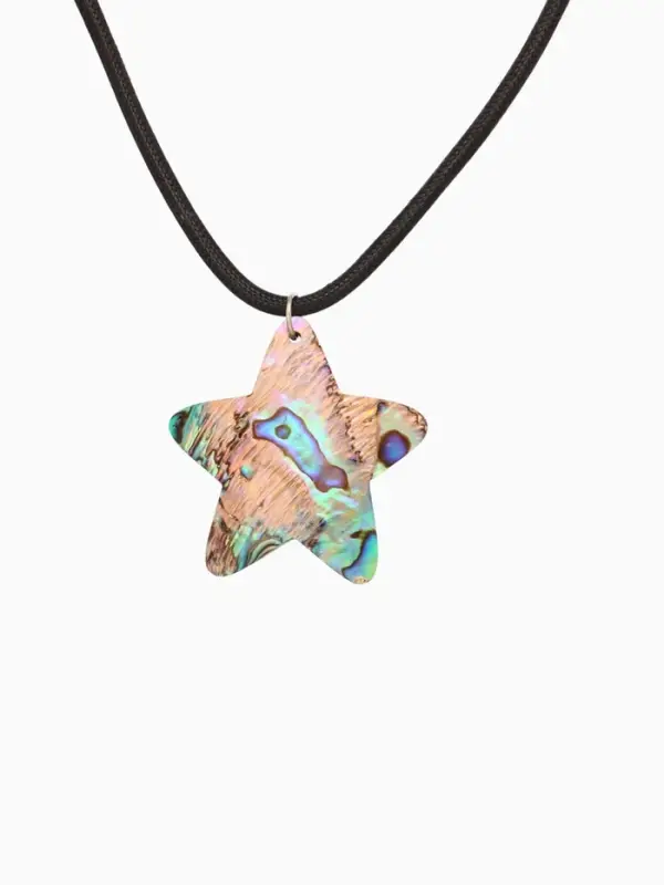 Кулон "Звездочка" ракушка абалон 25 см