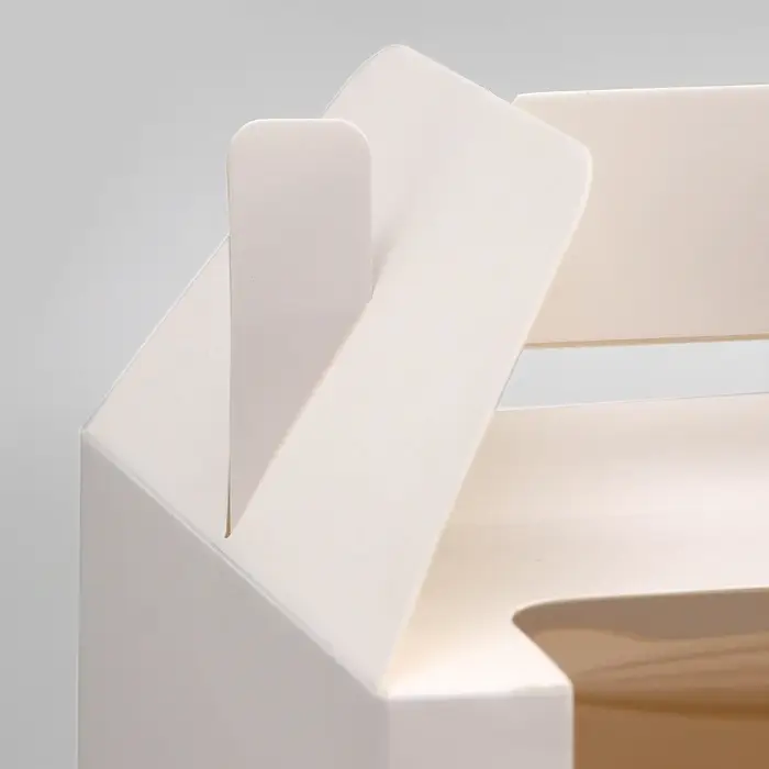 Коробка для 4 капкейков, белая 16&times;16&times;14 см